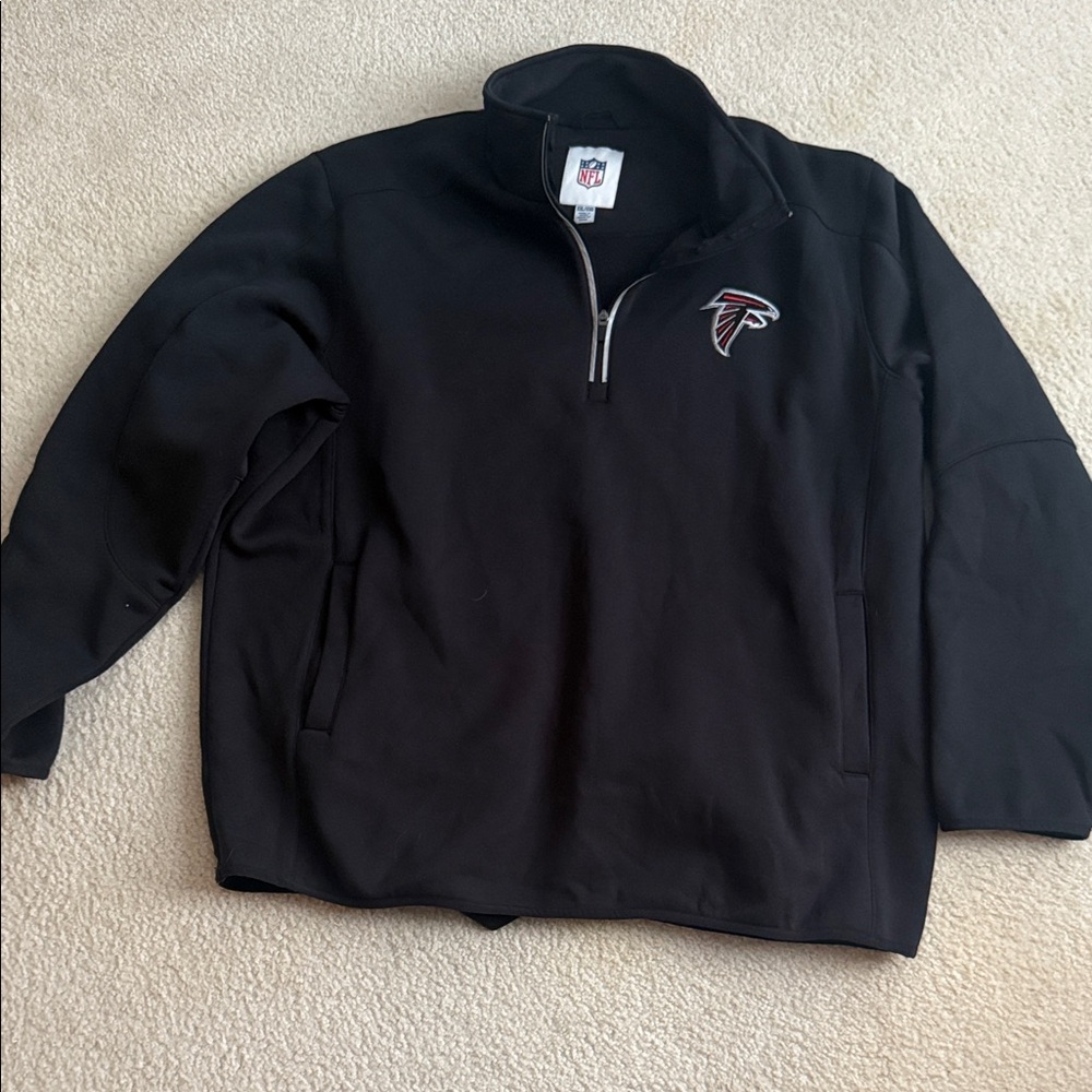 EUC Black Atlanta Falcons Quarter-Zip Pullover
